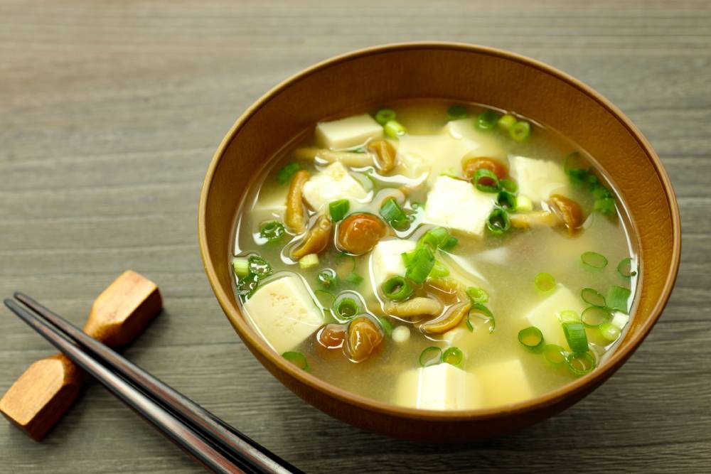nameko mushroom  miso soup